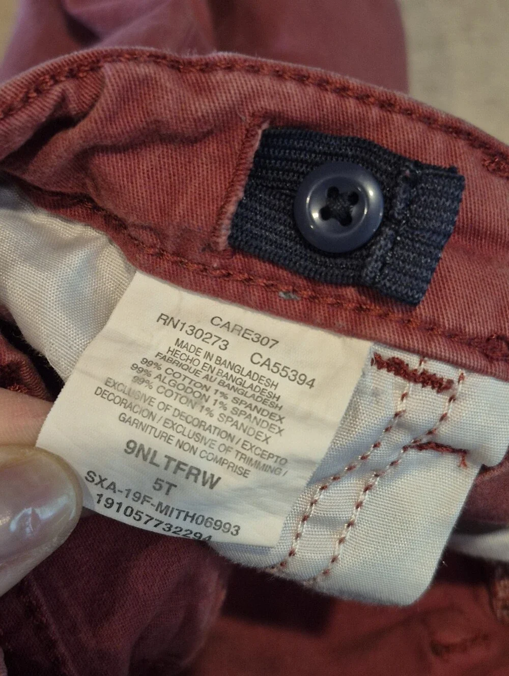 Lot Of 4 Girls Size 5 Casual Pants, Assortment Of Brands